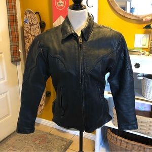 Vintage Unisex UNIK Leather Jacket Sz S